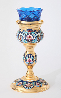 Лампада напрестольная большая роспись / золочение Лампада напрестольная большая роспись / золочение