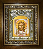 Икона Спас Нерукотворный, в деревяном киоте Икона Спас Нерукотворный, в деревяном киоте