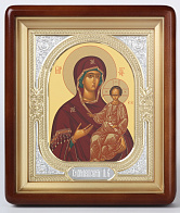 Икона Пресвятой Богородицы СМОЛЕНСКАЯ ''Одигидрия'' (КИОТ, РИЗА)