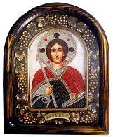 Икона Св вмч Георгий Победоносец, прямая рамка