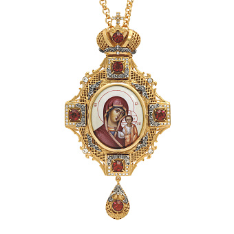 Панагия №11 / золочение / серебро Казанская БМ (УИН) Панагия №11 / золочение / серебро Казанская БМ (УИН)