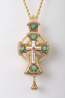 Крест наперсный №48 / золочение / серебро (УИН) Крест наперсный №48 / золочение / серебро (УИН)