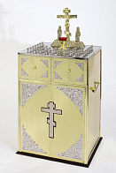 Стол панихидный 44 свечи комбинированный (крышка-нержав.сталь) Стол панихидный 44 свечи комбинированный (крышка-нержав.сталь)