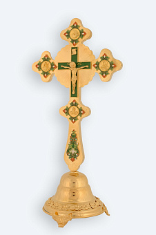 Крест напрестольный фигурный на подставке Крест напрестольный фигурный на подставке