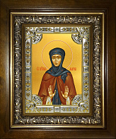 Икона освященная Марина преподобная в деревянном киоте