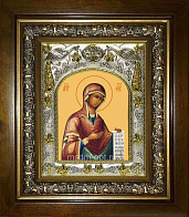 Икона освященная Деисусная Божией Матери в деревянном киоте