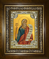 Икона освященная Моисей пророк в деревянном киоте