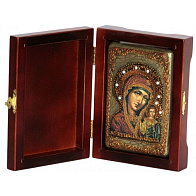 Икона Богородица Казанская писаная темперой