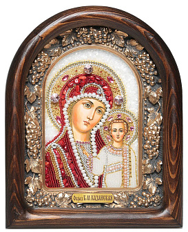 Икона из бисера ''Пресвятая Богородица Казанская''