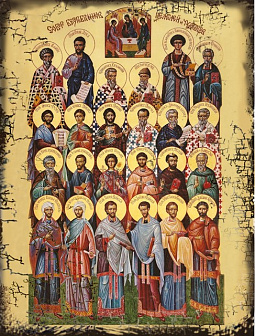 Икона СОБОР Святых Целителей (МЕШКОВИНА) Икона СОБОР Святых Целителей (МЕШКОВИНА)