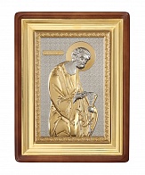 Икона живописная в киоте 13х18 масло, риза №281, киот №1 Петр Апостол