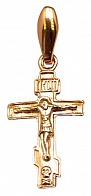 Крест православный из золота из коллекции "Православие" 0,92 грамм