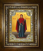 Икона освященная Божия Матерь Нерушимая Стена в деревянном киоте