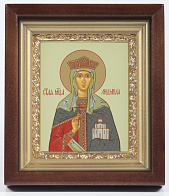 Икона ЛЮДМИЛА Чешская, Княгиня, Мученица (КИОТ, ЗОЛОЧЕНИЕ)