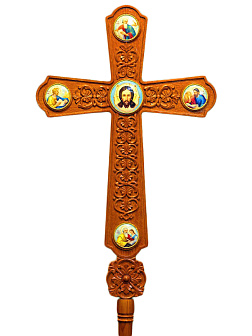 Крест на шесте резной из запрестольного набора
