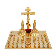 Крышка панихидного стола 44 свечи золоченая Крышка панихидного стола 44 свечи золоченая