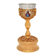 Потир 0.7л 4-финифти, филигрань / золочение / серебряный стакан (УИН) Потир 0.7л 4-финифти, филигрань / золочение / серебряный стакан (УИН)