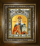 Икона освященная ''Ольга равноапостольная великая княгиня'', в деревяном киоте