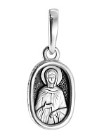 Образ «Святая преподобная Фотиния» (Светлана), серебро 925 пробы