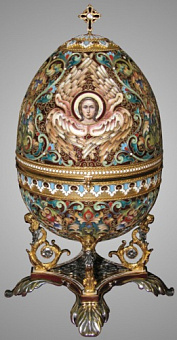 Яйцо пасхальное №14 филигрань, роспись, финифть, подставка, большое, открыв.серебро (УИН) Яйцо пасхальное №14 филигрань, роспись, финифть, подставка, большое, открыв.серебро (УИН)