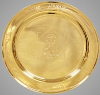 Дискос 3.0 л золочение, ручная гравировка Дискос 3.0 л золочение, ручная гравировка