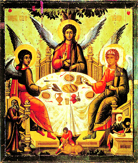 Икона Троица 14 век