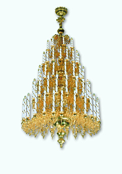 Паникадило 5 ярусов 79 свечей золочение Паникадило 5 ярусов 79 свечей золочение