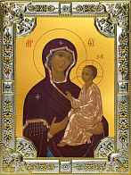 Икона Пресвятой Богородицы ТИХВИНСКАЯ (СЕРЕБРЯНАЯ РИЗА)