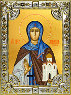 Икона освященная Ангелина Сербская блаженная посеребрение 925