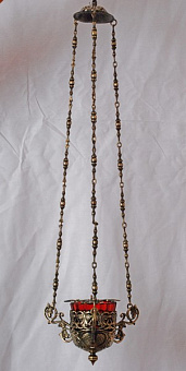 Лампада подвесная литая, высота 110мм Лампада подвесная литая, высота 110мм