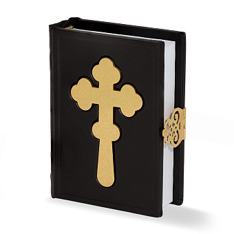 Евангелие 170х120 кожаный оклад с крестом золочение Евангелие 170х120 кожаный оклад с крестом золочение