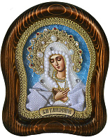 Икона бисером ''Богородица Умиление''