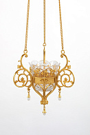 Лампада подвесная №43 литье / золочение Лампада подвесная №43 литье / золочение