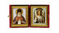 Икона Складень ЛУКА (Войно-Ясенецкий) Крымский, Святитель и АНГЕЛ Хранитель