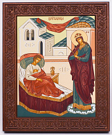 Икона на дереве 18х22 прокат, ковчег с резным обрамлением, упаковка Целительница БМ Икона на дереве 18х22 прокат, ковчег с резным обрамлением, упаковка Целительница БМ