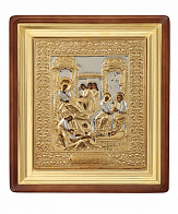 Икона живописная в киоте 24х30 масло, риза №109, киот №1 Рождество Богородицы