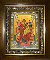 Икона Пресвятой Богородицы ВСЕЦАРИЦА (Пантанасса) (СЕРЕБРЯНАЯ РИЗА, КИОТ)