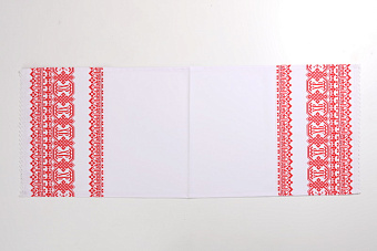 Салфетка церковная пасхальная печать 44 х 120 с кружевом №3 Салфетка церковная пасхальная печать 44 х 120 с кружевом №3