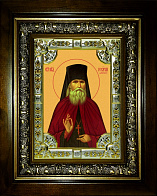 Икона Георгий исповедник Даниловский в деревянном киоте