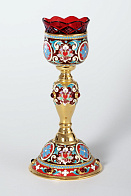 Лампада напрестольная №14 эмаль / золочение Лампада напрестольная №14 эмаль / золочение