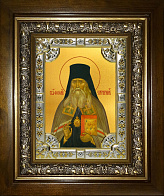 Икона освященная Феофан Затворник в деревянном киоте