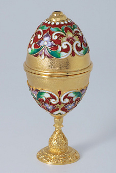Яйцо пасхальное сосуд филигрань, эмаль / золочение Яйцо пасхальное сосуд филигрань, эмаль / золочение
