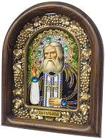 Икона из бисера ''Преподобный Серафим Саровский''