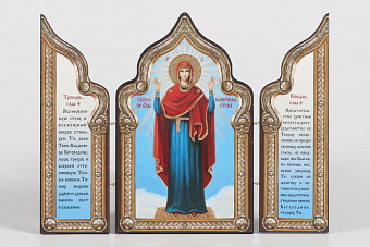 Складни деревянные 18х24 трехстворчатые, тиснение, арочные, фигурные, в упаковке Нерушимая Стена Складни деревянные 18х24 трехстворчатые, тиснение, арочные, фигурные, в упаковке Нерушимая Стена