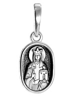 Образ «Святая мученица Людмила», серебро 925 пробы Образ «Святая мученица Людмила»
