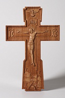 Крест №1 с объемной резьбой (бук)