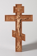 Крест №4 с объемной резьбой (береза)
