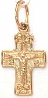 Крест православный из золота из коллекции Иваново 1,3 грамм