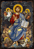 Икона Пантократор с евангелистами
