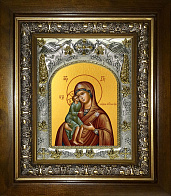 Икона освященная Елецкая Божией Матери в деревянном киоте
